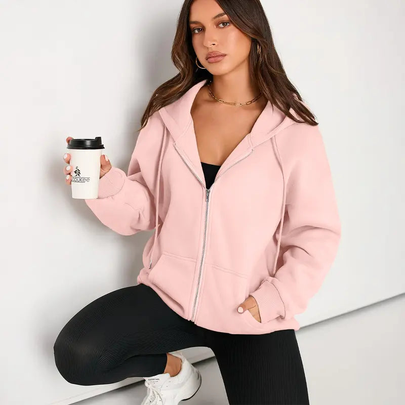 The Oversized Zip Hood