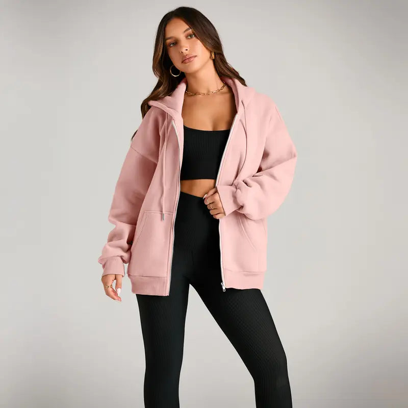 The Oversized Zip Hood